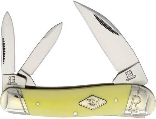Rough Ryder Yellow Synthetic Carbon Steel Whittler RR1741
